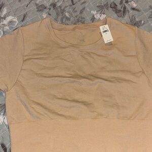 Aerie Tan Short Sleeve Top